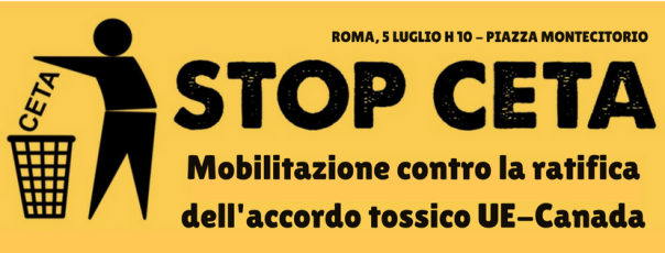 STOP CETA - 5 luglio 2017, Montecitorio, Roma